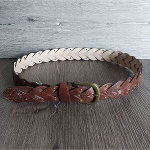 Sonoma Brown Braided Leather Belt
